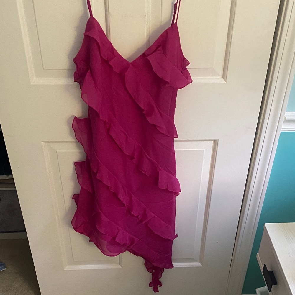 Abercrombie & Fitch Pink Ruffle Dress
